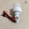LED Лампа 12v 5W з крокодилами (12 Вольт 5 Ватт зажими) Циліндрична