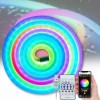 Світлодіодна розумна Неонова LED RGB стрічка 5м із лускатим покриттям і керуванням через застосунок і пульт