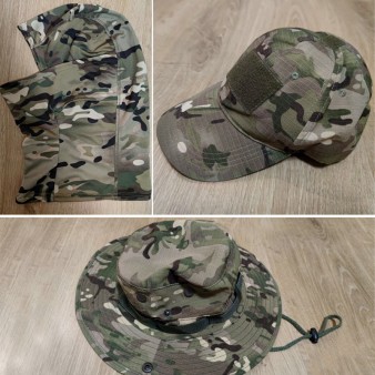 Комплект Multicam - Три речі Мультикам 3в1: Панама Ripstop + Кепка Ріпстоп + Балаклава Coolmax