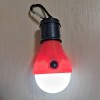 Лампа кемпінгова LED підвісна в палатку на батарейках AAA Червона