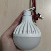 LED Лампа 12v 12W з крокодилами (12 Вольт 12 Ватт зажими) Кругла