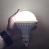 LED Лампа 12v 12W з крокодилами (12 Вольт 12 Ватт зажими) Кругла