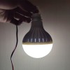 LED Лампа 12v 12W з крокодилами (12 Вольт 12 Ватт зажими) Кругла