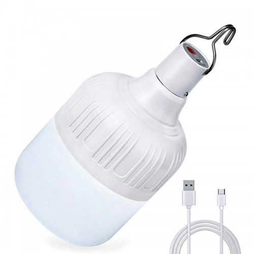 LED Лампа на акумуляторі 30W переносна, підвісна, зарядка від USB