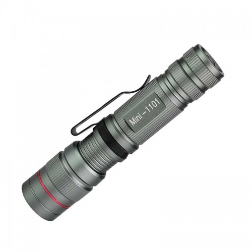 LED ліхтар металевий міцний алюміній із регулюванням променя LED XGFire Silver