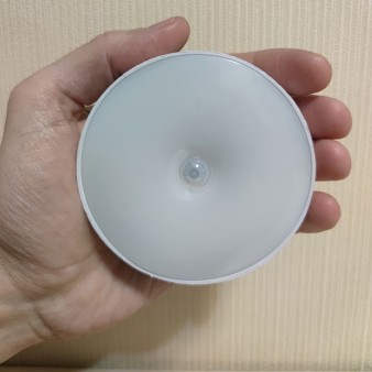 LED світильник з датчиком руху, нічник сенсорний режим Теплий Круглий
