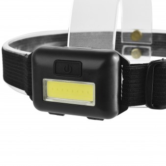 Налобний ліхтарик LED T89 WD171 ліхтар на батарейках AAA Чорний