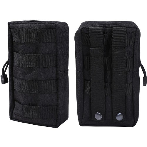 Підсумок утилітарний багатофункціональний тактичний вертикальний Чорний Molle